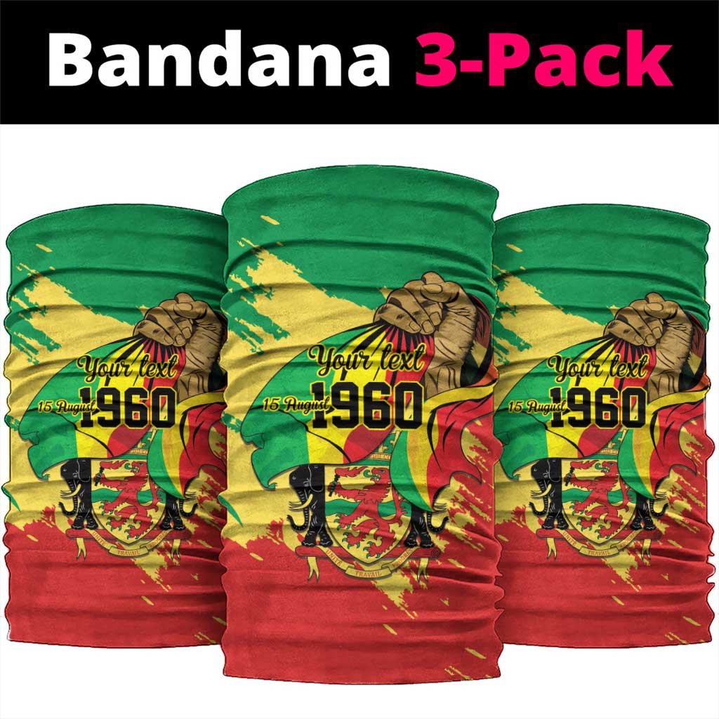 Republic of The Congo Independence Day Personalized Neck Gaiter Congo-Brazzaville Since 1960 LT9