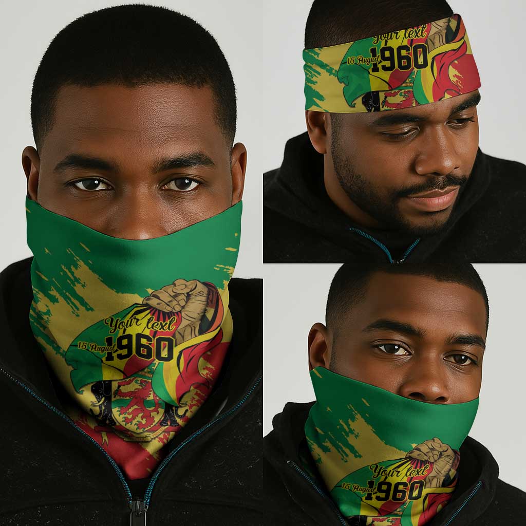 Republic of The Congo Independence Day Personalized Neck Gaiter Congo-Brazzaville Since 1960 LT9