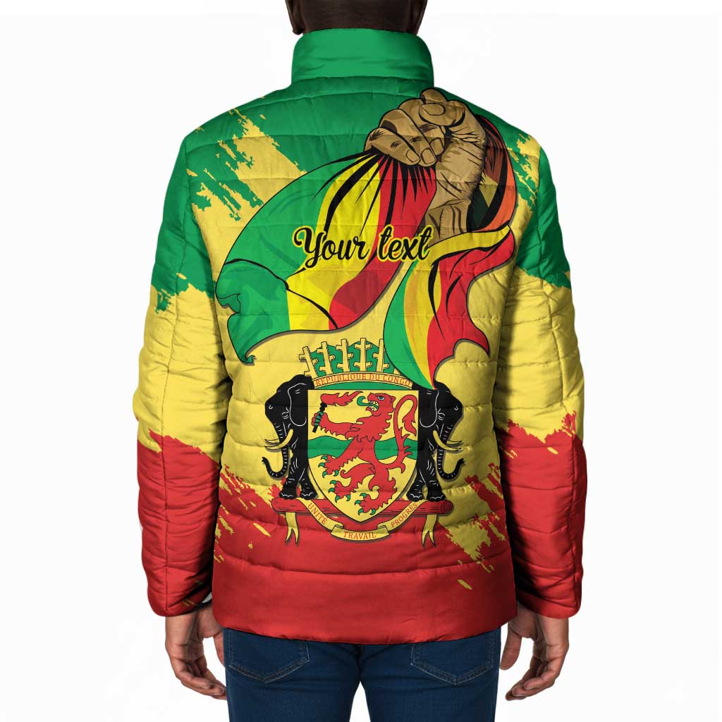 Republic of The Congo Independence Day Personalized Padded Jacket Congo-Brazzaville Since 1960