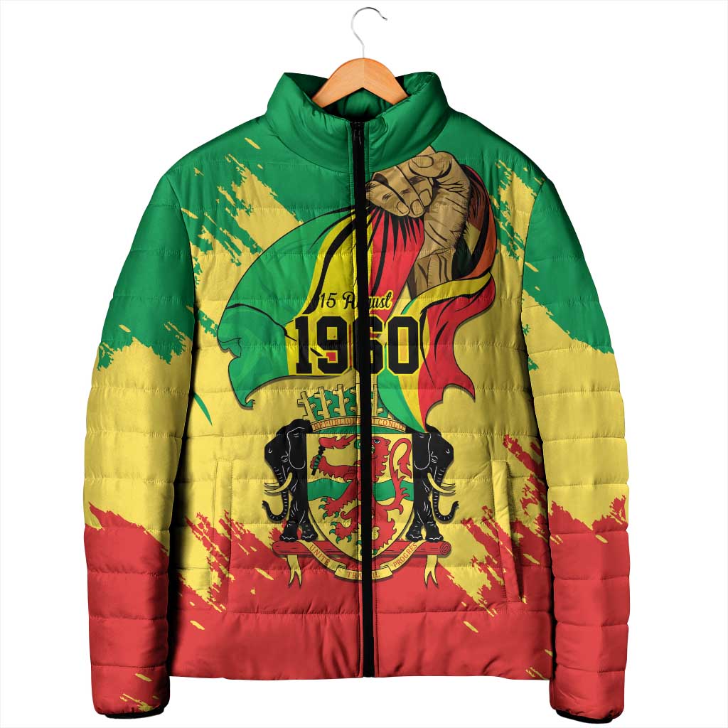 Republic of The Congo Independence Day Personalized Padded Jacket Congo-Brazzaville Since 1960
