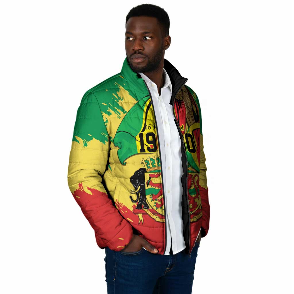 Republic of The Congo Independence Day Personalized Padded Jacket Congo-Brazzaville Since 1960