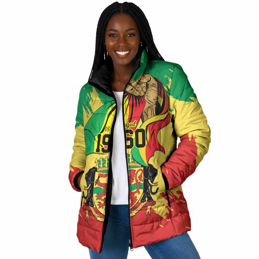 Republic of The Congo Independence Day Personalized Padded Jacket Congo-Brazzaville Since 1960