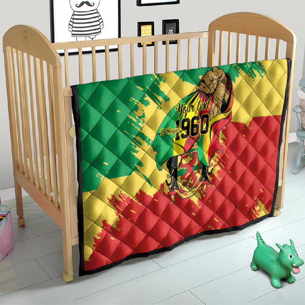 Republic of The Congo Independence Day Personalized Quilt Congo-Brazzaville Since 1960 - African Pride