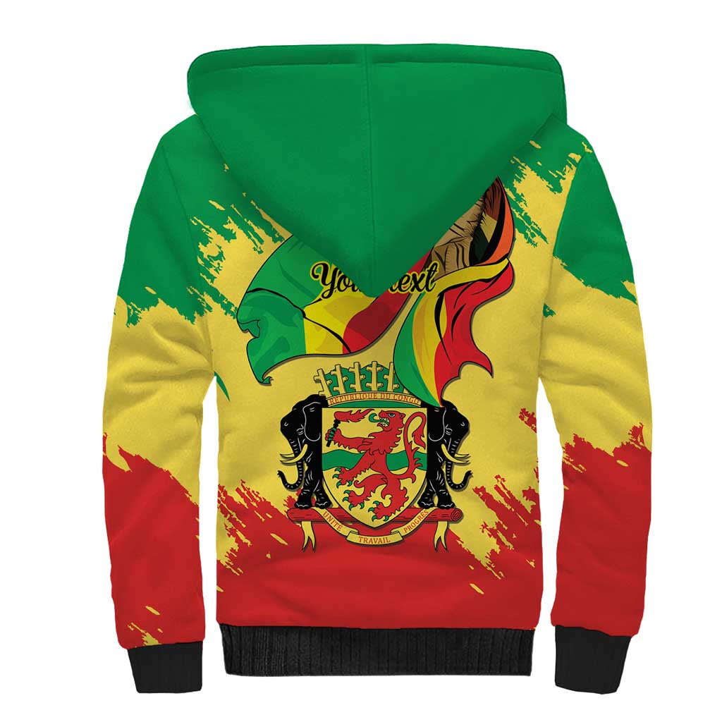 Republic of The Congo Independence Day Personalized Sherpa Hoodie Congo-Brazzaville Since 1960 - African Pride