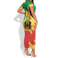 Republic of The Congo Independence Day Personalized Short Sleeve Bodycon Dress Congo-Brazzaville Since 1960 - African Pride