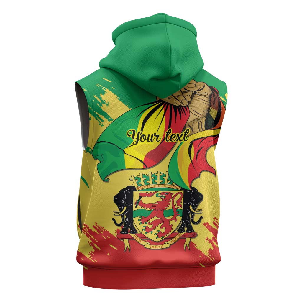 Republic of The Congo Independence Day Personalized Sleeveless Hoodie Congo-Brazzaville Since 1960 - African Pride