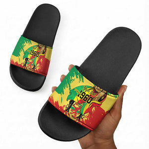 Republic of The Congo Independence Day Personalized Slide Sandals Congo-Brazzaville Since 1960