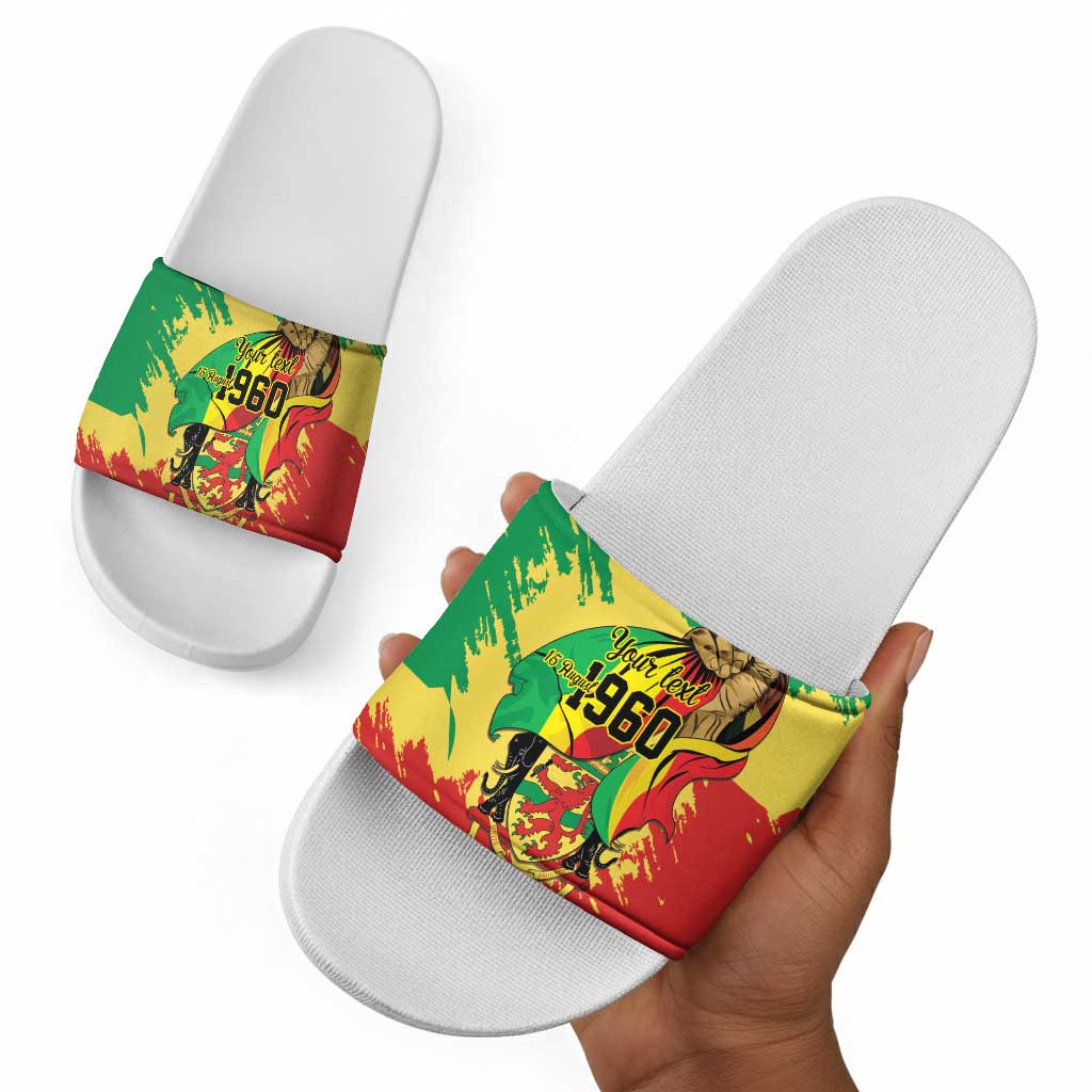 Republic of The Congo Independence Day Personalized Slide Sandals Congo-Brazzaville Since 1960