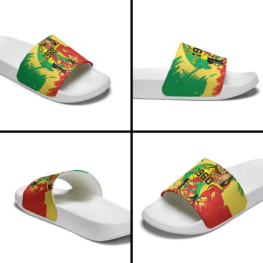 Republic of The Congo Independence Day Personalized Slide Sandals Congo-Brazzaville Since 1960