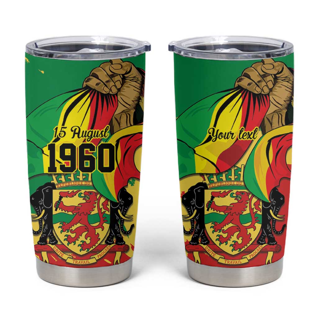 Republic of The Congo Independence Day Personalized Tumbler Cup Congo-Brazzaville Since 1960 - African Pride