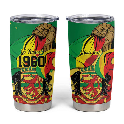 Republic of The Congo Independence Day Personalized Tumbler Cup Congo-Brazzaville Since 1960 - African Pride