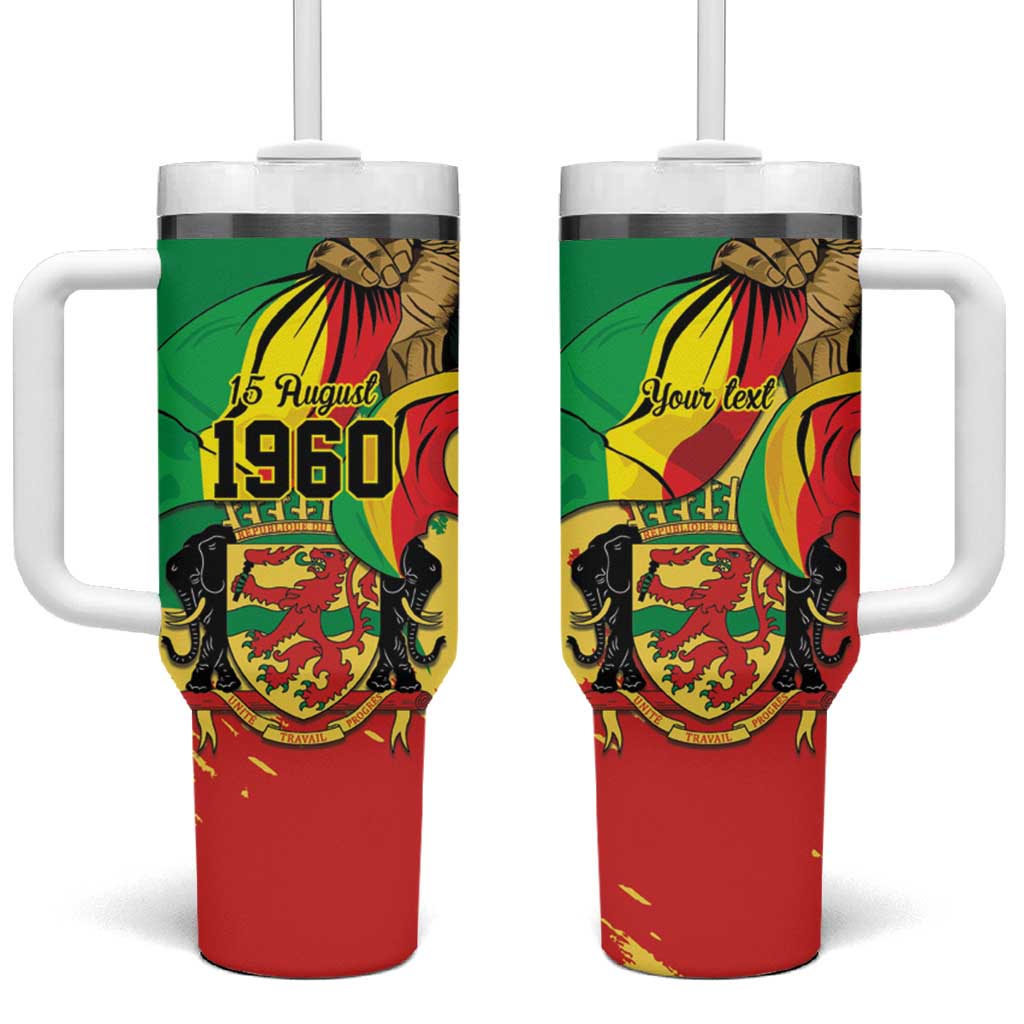 Republic of The Congo Independence Day Personalized Tumbler With Handle Congo-Brazzaville Since 1960 - African Pride