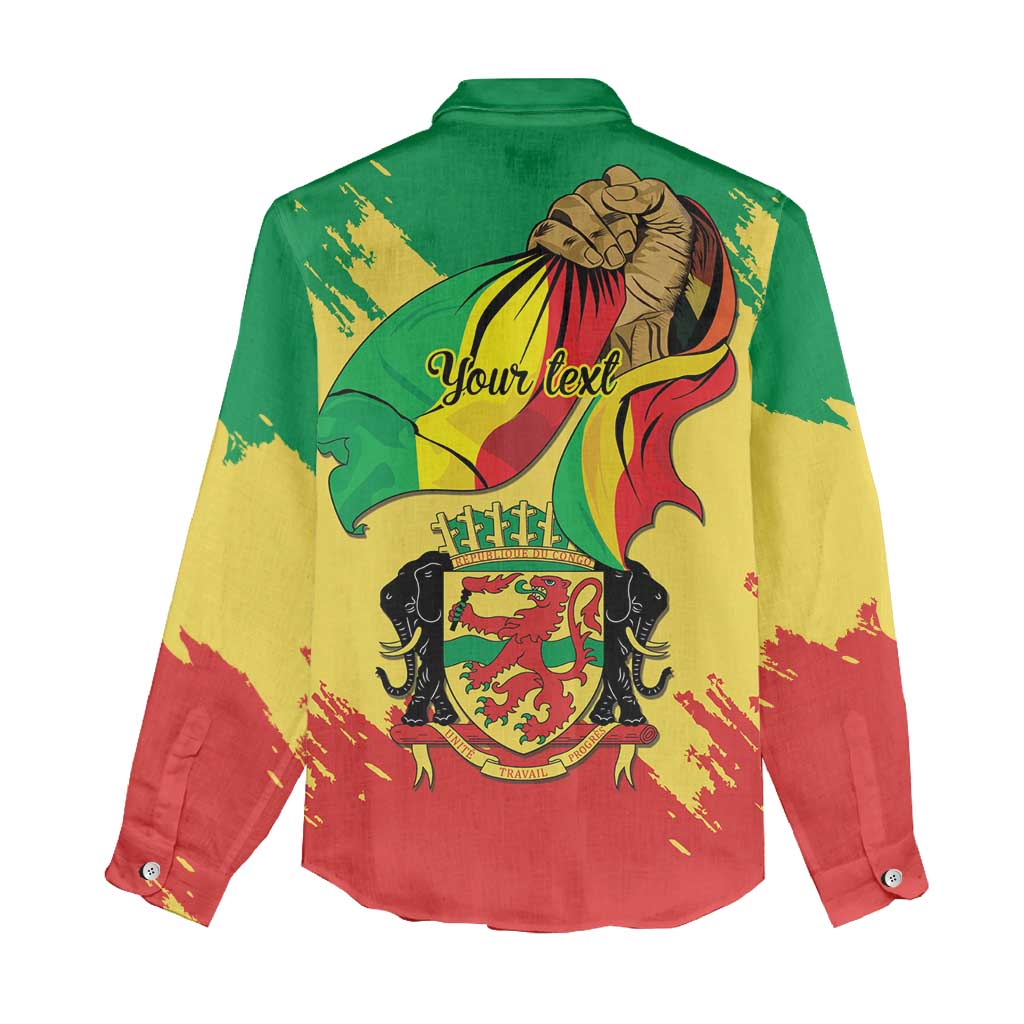 Republic of The Congo Independence Day Personalized Women Casual Shirt Congo-Brazzaville Since 1960 - African Pride
