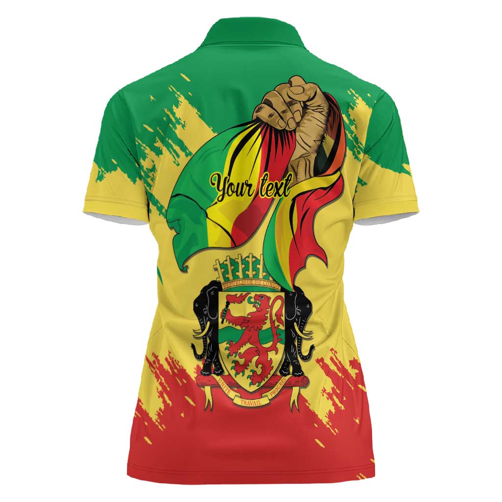 Republic of The Congo Independence Day Personalized Women Polo Shirt Congo-Brazzaville Since 1960 - African Pride