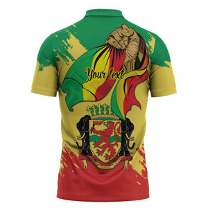 Republic of The Congo Independence Day Personalized Zipper Polo Shirt Congo-Brazzaville Since 1960