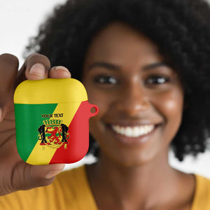 Republic of The Congo Personalized AirPods Case Simple Flag Style