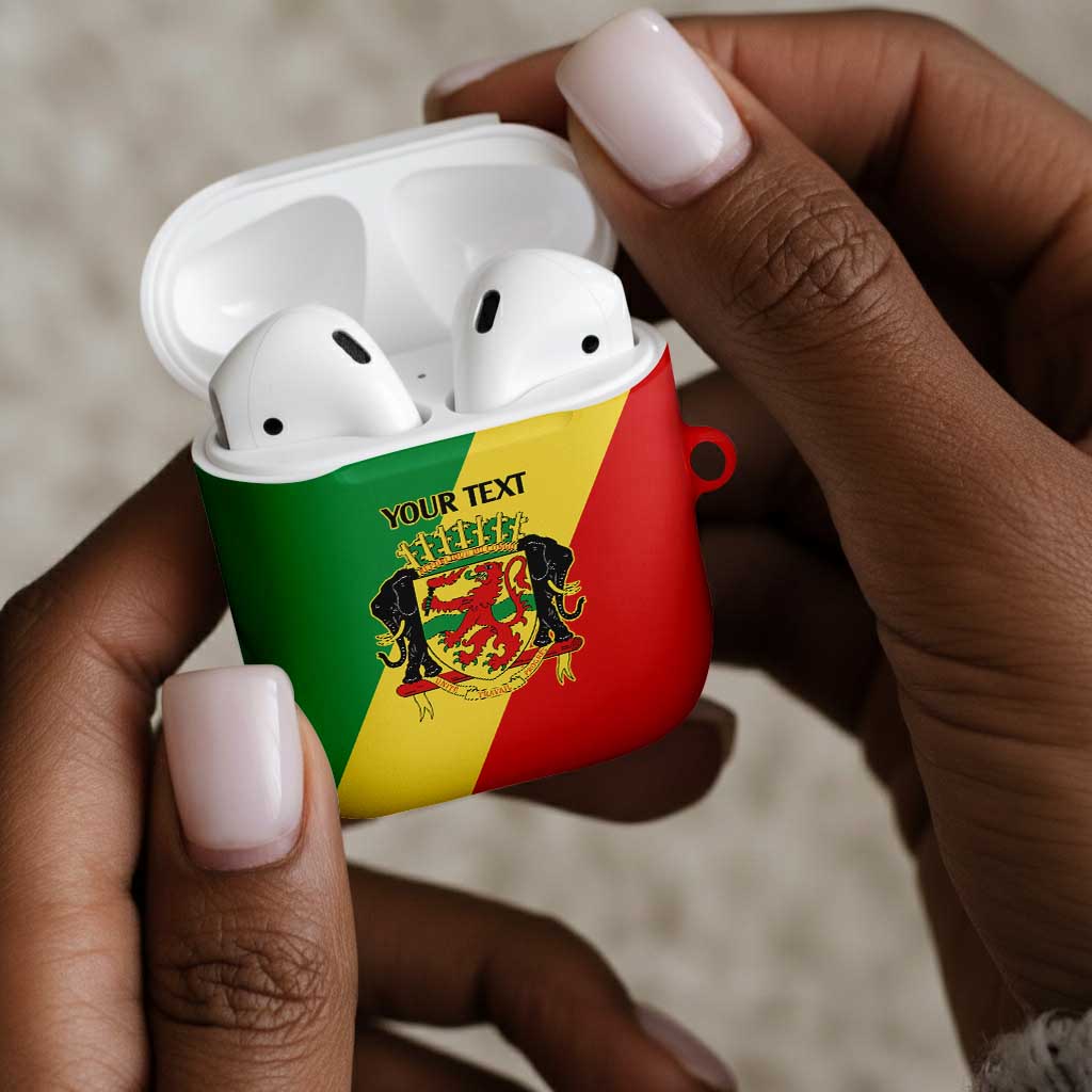 Republic of The Congo Personalized AirPods Case Simple Flag Style