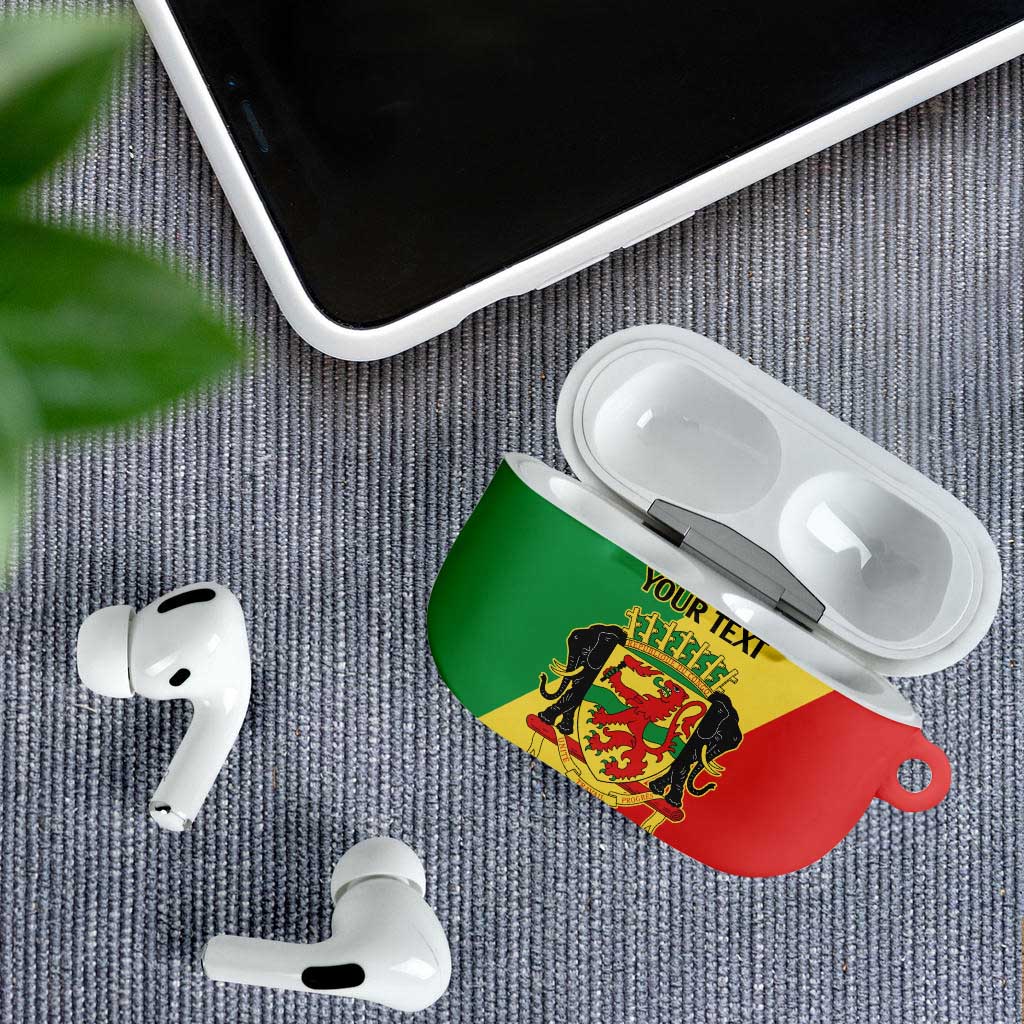 Republic of The Congo Personalized AirPods Case Simple Flag Style