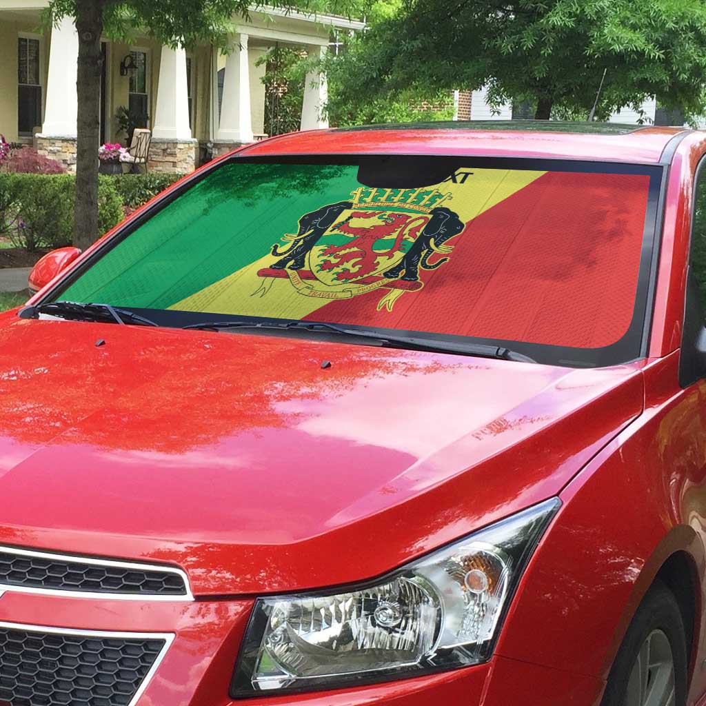 Republic of The Congo Personalized Auto Sun Shade Simple Flag Style
