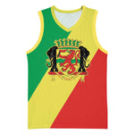 Republic of The Congo Personalized Basketball Jersey Simple Flag Style LT9