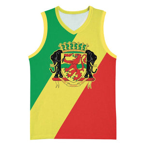 Republic of The Congo Personalized Basketball Jersey Simple Flag Style LT9