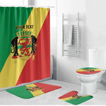 Republic of The Congo Personalized Bathroom Set Simple Flag Style