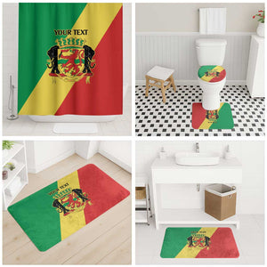 Republic of The Congo Personalized Bathroom Set Simple Flag Style