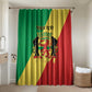 Republic of The Congo Personalized Bathroom Set Simple Flag Style