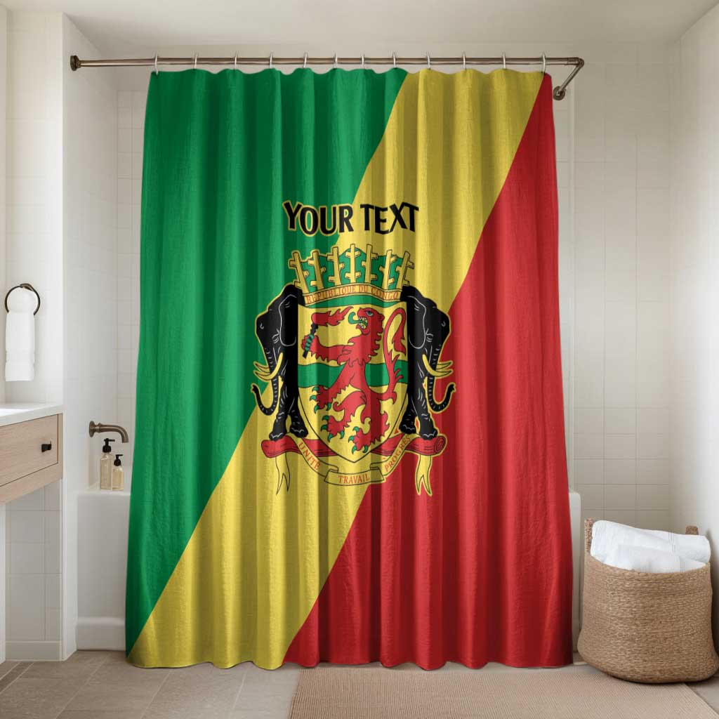 Republic of The Congo Personalized Bathroom Set Simple Flag Style