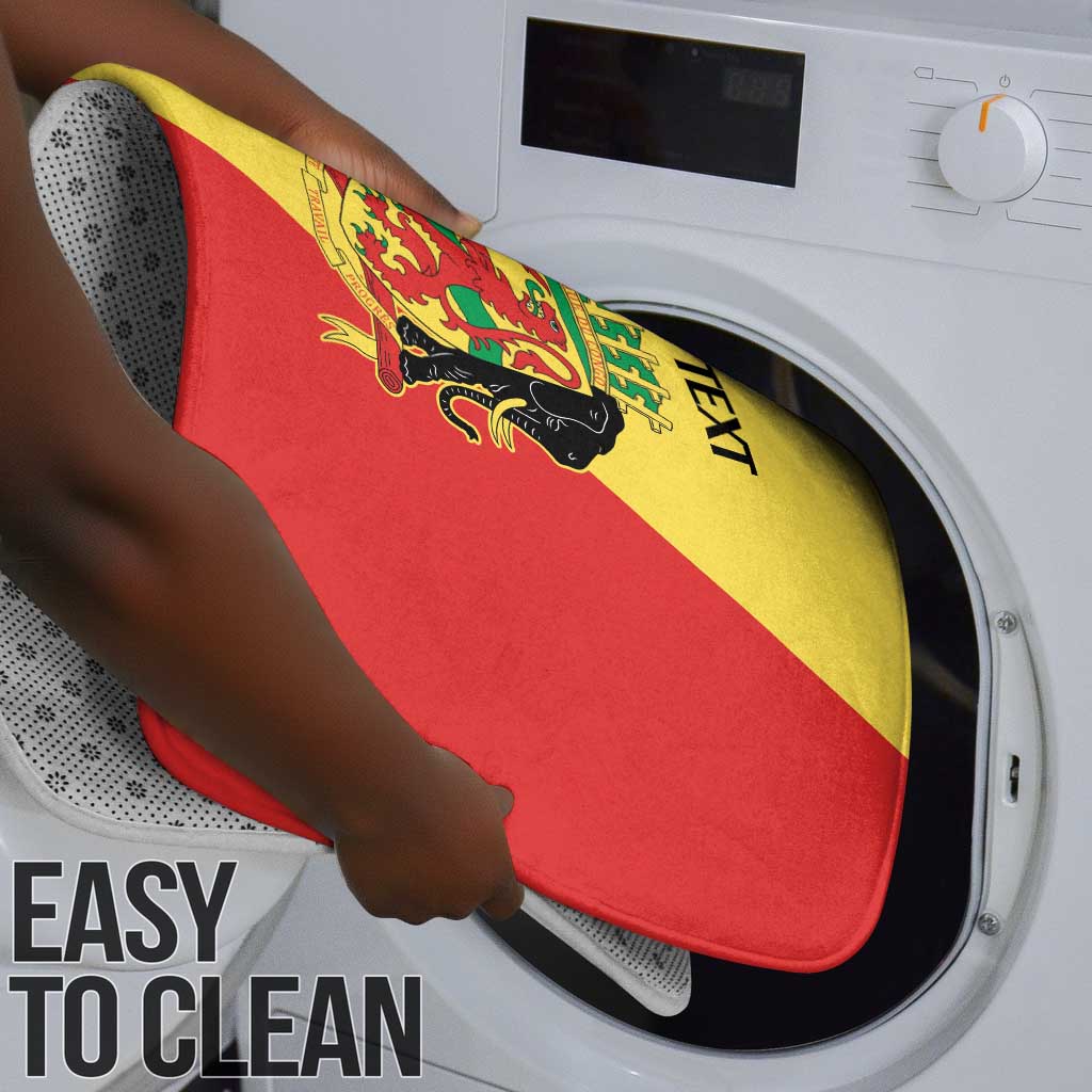 Republic of The Congo Personalized Bathroom Set Simple Flag Style