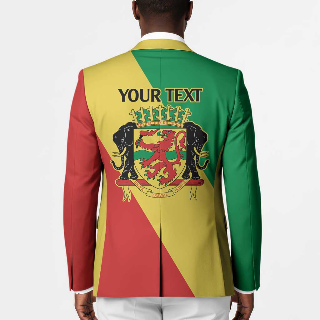 Republic of The Congo Personalized Blazer Simple Flag Style