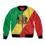 Republic of The Congo Personalized Bomber Jacket Simple Flag Style - African Pride