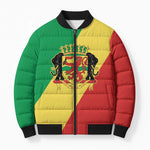 Republic of The Congo Personalized Bomber Puffer Jacket Simple Flag Style