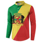Republic of The Congo Personalized Button Sweatshirt Simple Flag Style