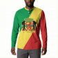 Republic of The Congo Personalized Button Sweatshirt Simple Flag Style