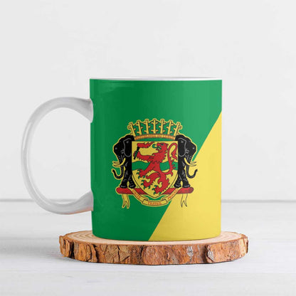 Republic of The Congo Personalized Ceramic Mug Simple Flag Style