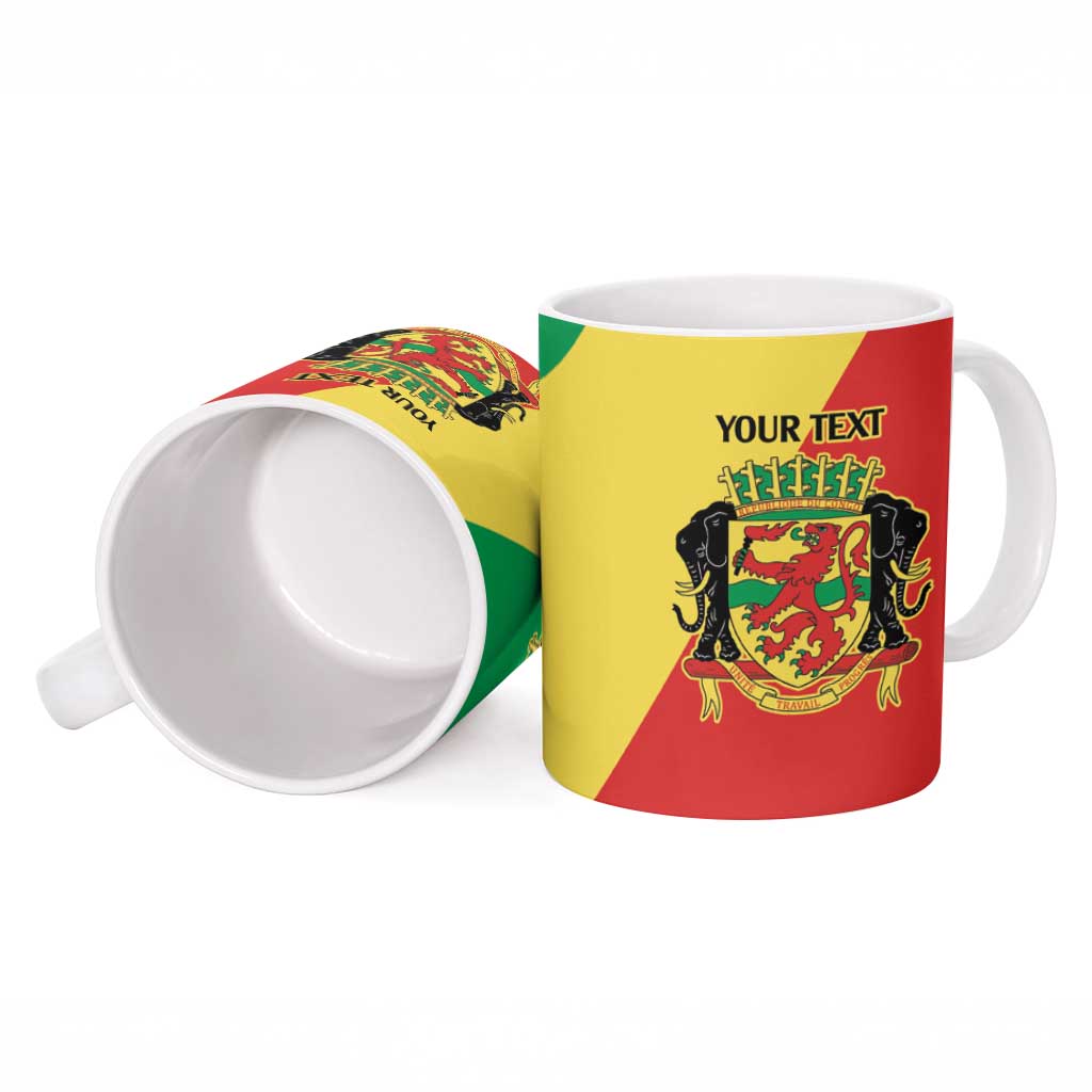 Republic of The Congo Personalized Ceramic Mug Simple Flag Style