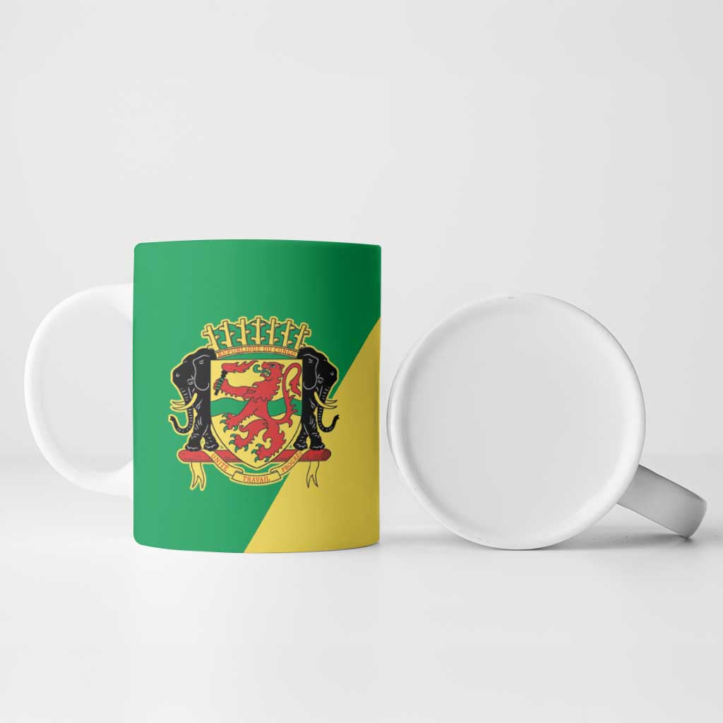 Republic of The Congo Personalized Ceramic Mug Simple Flag Style