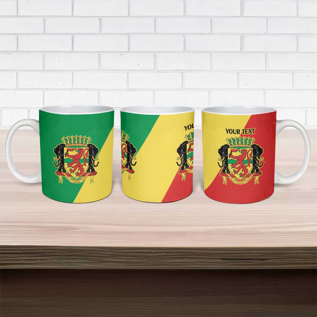 Republic of The Congo Personalized Ceramic Mug Simple Flag Style
