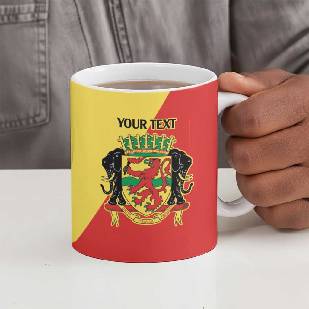 Republic of The Congo Personalized Ceramic Mug Simple Flag Style
