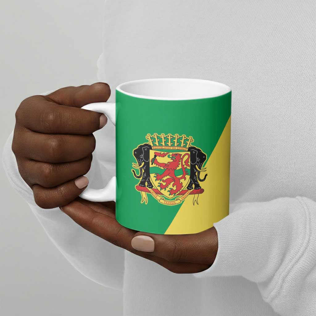 Republic of The Congo Personalized Ceramic Mug Simple Flag Style