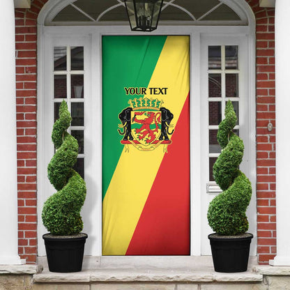 Republic of The Congo Personalized Door Cover Simple Flag Style