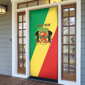 Republic of The Congo Personalized Door Cover Simple Flag Style