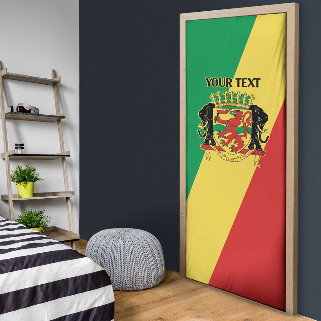 Republic of The Congo Personalized Door Cover Simple Flag Style