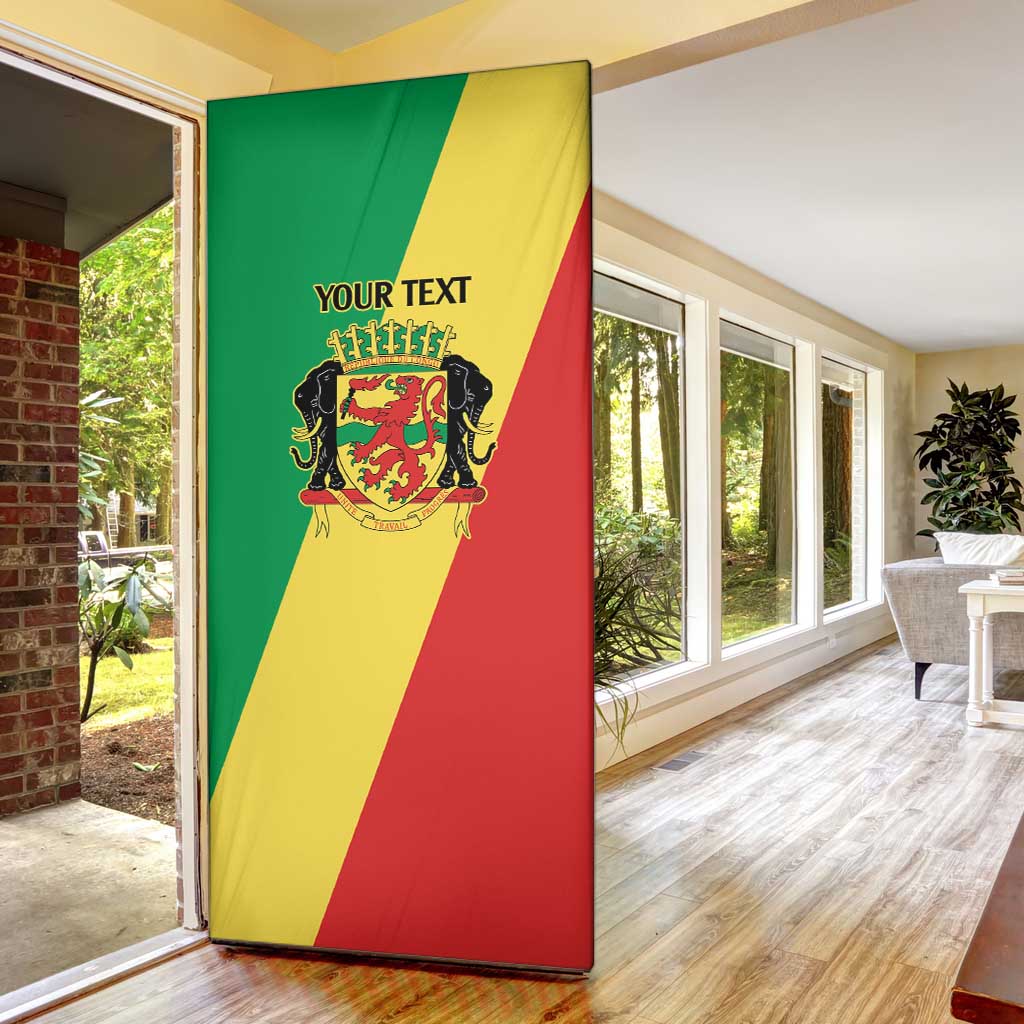 Republic of The Congo Personalized Door Cover Simple Flag Style