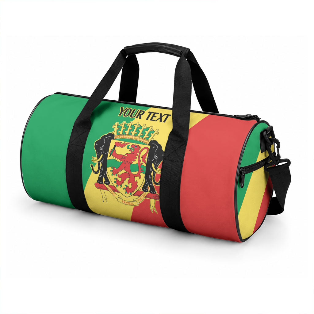 Republic of The Congo Personalized Duffle Bag Simple Flag Style