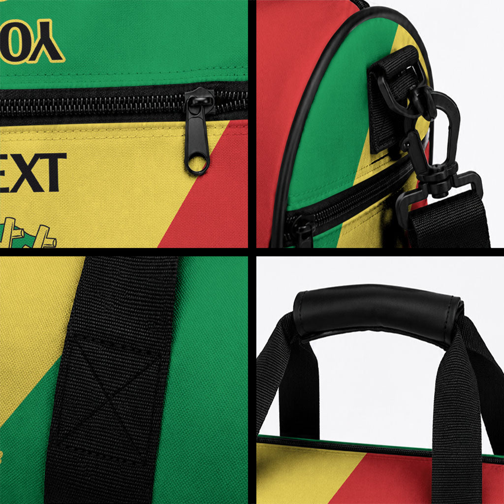 Republic of The Congo Personalized Duffle Bag Simple Flag Style