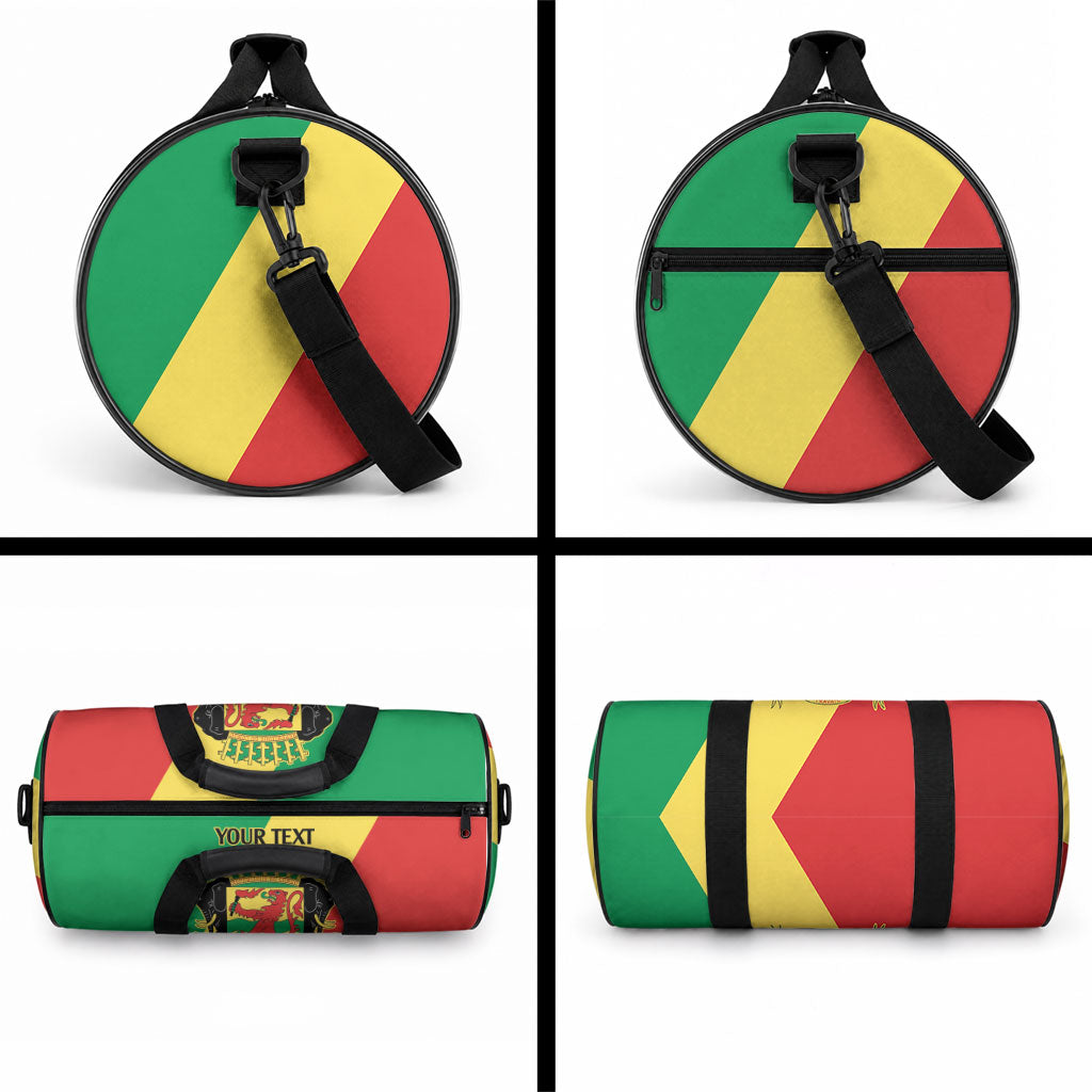 Republic of The Congo Personalized Duffle Bag Simple Flag Style