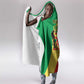 Republic of The Congo Personalized Hooded Blanket Simple Flag Style - African Pride