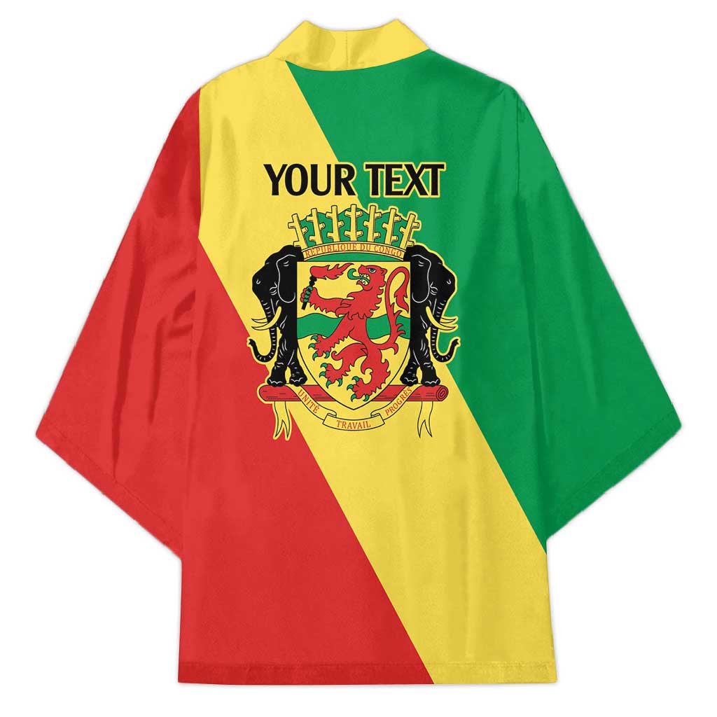 Republic of The Congo Personalized Kimono Simple Flag Style